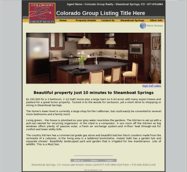 Sample of Colorado Group Realty Demo