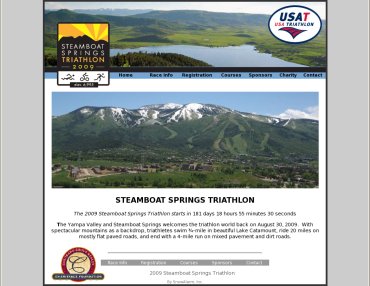 Sample of steamboattriathlon.com