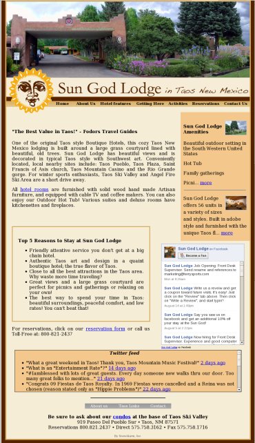 Sample of sungodlodge.com